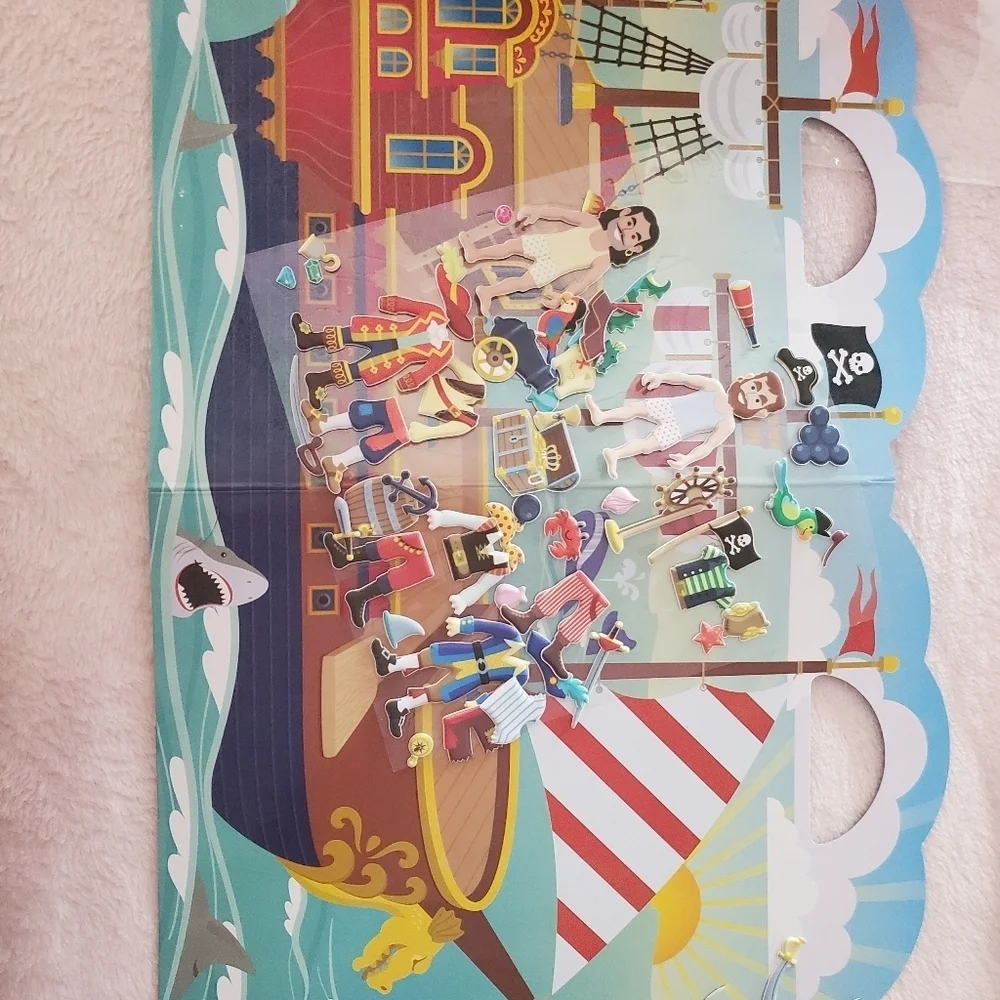 Pirate 3d sticker book